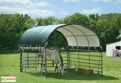 Shelter Logic Toiture Souple Pour Enclos Animaux En Polyéthylène 13,7 M² -Abri et rangement boutique toiture souple enclos animaux polyethylene