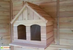 Habrita Volière Hexagonale Chardonneret -Abri et rangement boutique voliere grande taille sas d entree 1