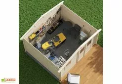 Forest Style Abri De Jardin En Bois D’épicéa Brut Juno 13,9 M² -Abri et rangement boutique vue interieure abri jardin bois brut tana 13m2